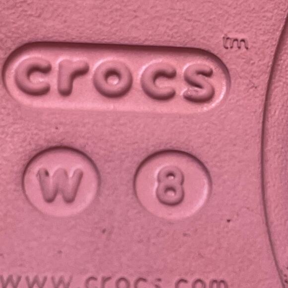 Crocs Women's Size 8 Pink Ballet Flat Pointed Toe Summer Beach Vacation Sandal - Picture 2 of 9